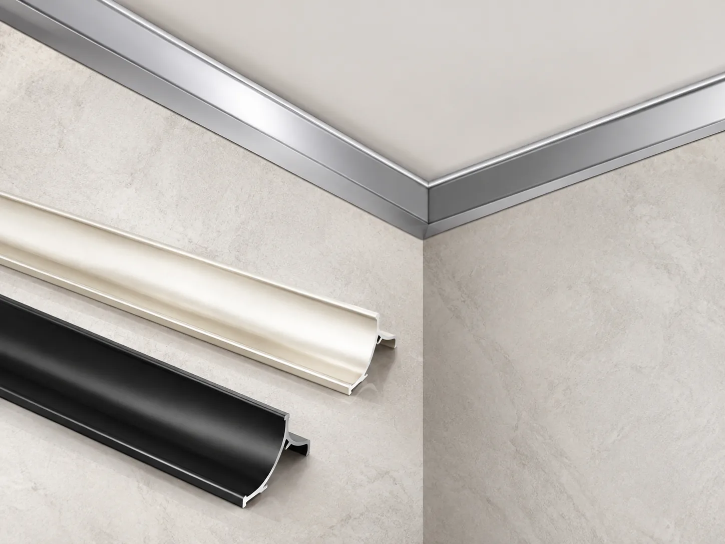 Steel edge trim profiles